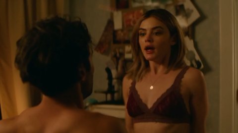 Lucy Hale - Lover Scenes in A Nice Girl Like You (2020)